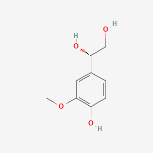 molecular formula C9H12O4 B15185727 1,2-Ethanediol, 1-(4-hydroxy-3-methoxyphenyl)-, (1S)- CAS No. 87171-17-3