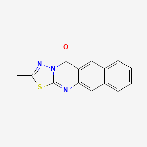 2-Methyl-5H-benzo(g)-1,3,4-thiadiazolo(2,3-b)quinazolin-5-one