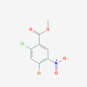 molecular formula C8H5BrClNO4 B1518573 Methyl 4-bromo-2-chloro-5-nitrobenzoate CAS No. 1157672-86-0