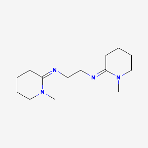 molecular formula C14H26N4 B15185766 N,N'-Bis(1-methyl-2-piperidinylidene)-1,2-ethanediamine CAS No. 84859-12-1