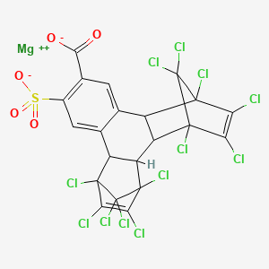 magnesium;1,4,5,6,7,16,17,18,19,19,20,20-dodecachloro-12-sulfonatohexacyclo[14.2.1.14,7.02,15.03,8.09,14]icosa-5,9,11,13,17-pentaene-11-carboxylate