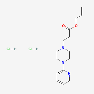 1-Piperazinepropionic acid, 4-(2-pyridinyl)-, allyl ester, dihydrochloride