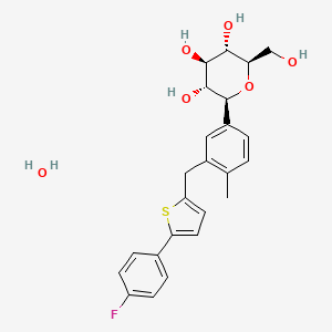 molecular formula C24H27FO6S B15185827 Canagliflozin hydrate CAS No. 1809403-05-1