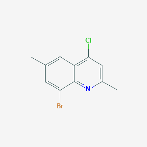 molecular formula C11H9BrClN B1518585 8-溴-4-氯-2,6-二甲基喹啉 CAS No. 1156275-57-8