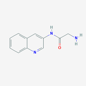 molecular formula C11H11N3O B1518586 2-amino-N-(quinolin-3-yl)acetamide CAS No. 1155901-78-2