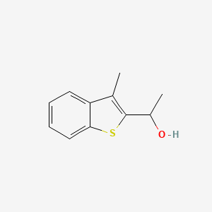 molecular formula C11H12OS B1518590 1-(3-Methyl-1-benzothiophen-2-yl)ethan-1-ol CAS No. 69994-68-9