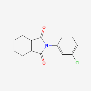 molecular formula C14H12ClNO2 B15185910 2-(3-Chlorophenyl)-4,5,6,7-tetrahydro-1H-isoindole-1,3(2H)-dione CAS No. 39985-62-1