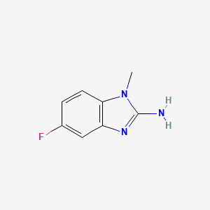 molecular formula C8H8FN3 B1518593 2-氨基-5-氟-1-甲基苯并咪唑 CAS No. 1156928-67-4