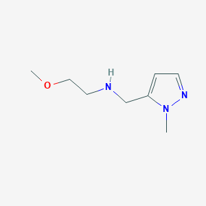 molecular formula C8H15N3O B1518595 (2-methoxyethyl)[(1-methyl-1H-pyrazol-5-yl)methyl]amine CAS No. 1157107-33-9