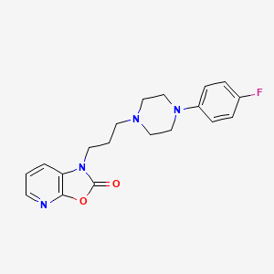 Oxazolo(5,4-b)pyridin-2(1H)-one, 1-(3-(4-(4-fluorophenyl)-1-piperazinyl)propyl)-