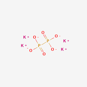 molecular formula K4O6P2 B15185995 Hypophosphoric acid, tetrapotassium salt CAS No. 99690-64-9