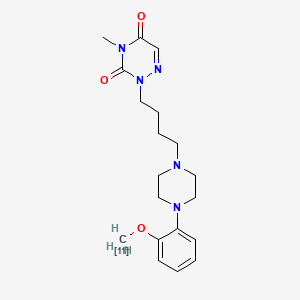 molecular formula C19H27N5O3 B15186033 Cumi-101 C-11 CAS No. 903528-74-5