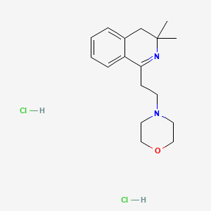 Isoquinoline, 3,4-dihydro-3,3-dimethyl-1-(2-(4-morpholinyl)ethyl)-, dihydrochloride