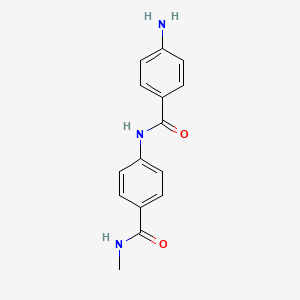 molecular formula C15H15N3O2 B1518606 4-(4-aminobenzamido)-N-methylbenzamide CAS No. 1156046-70-6