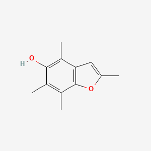 5-Benzofuranol, 2,4,6,7-tetramethyl-