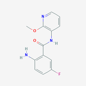 molecular formula C13H12FN3O2 B1518607 2-氨基-5-氟-N-(2-甲氧基吡啶-3-基)苯甲酰胺 CAS No. 1153185-61-5
