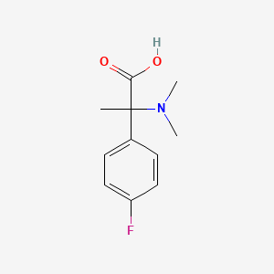 molecular formula C11H14FNO2 B1518608 2-(Dimethylamino)-2-(4-fluorophenyl)propanoic acid CAS No. 1157487-56-3