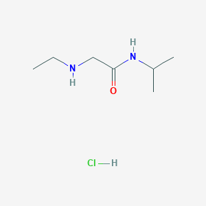 molecular formula C7H17ClN2O B1518610 2-(ethylamino)-N-isopropylacetamide hydrochloride CAS No. 1172936-82-1