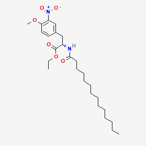 DL-Tyrosine, O-methyl-3-nitro-N-(1-oxotetradecyl)-, ethyl ester