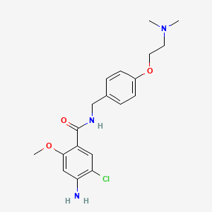 Benzamide, 4-amino-5-chloro-N-((4-(2-(dimethylamino)ethoxy)phenyl)methyl)-2-methoxy-