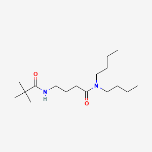 Butanamide, N,N-dibutyl-4-((2,2-dimethyl-1-oxopropyl)amino)-