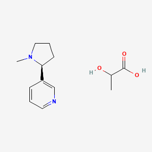 molecular formula C13H20N2O3 B15186165 Nicotine lactate CAS No. 14474-00-1