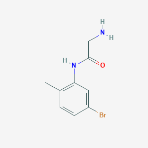 molecular formula C9H11BrN2O B1518618 2-amino-N-(5-bromo-2-methylphenyl)acetamide CAS No. 1157171-39-5