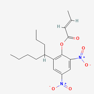 2-(1-Propylpentyl)-4,6-dinitrophenyl butenoate