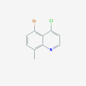 molecular formula C10H7BrClN B1518625 5-溴-4-氯-8-甲基喹啉 CAS No. 1157374-62-3