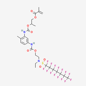 2-((((5-(((2-(Ethyl((pentadecafluoroheptyl)sulphonyl)amino)ethoxy)carbonyl)amino)-2-methylphenyl)amino)carbonyl)oxy)propyl methacrylate