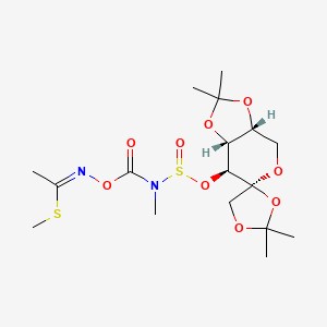 methyl (1Z)-N-[[(3'aR,4S,7'S,7'aR)-2,2,2',2'-tetramethylspiro[1,3-dioxolane-4,6'-3a,4,7,7a-tetrahydro-[1,3]dioxolo[4,5-c]pyran]-7'-yl]oxysulfinyl-methylcarbamoyl]oxyethanimidothioate