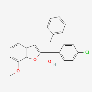 alpha-(4-Chlorophenyl)-7-methoxy-alpha-(phenylmethyl)-2-benzofuranmethanol