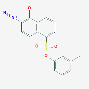 molecular formula C17H12N2O4S B15186337 m-Tolyl 6-diazo-5,6-dihydro-5-oxonaphthalene-1-sulphonate CAS No. 82758-41-6