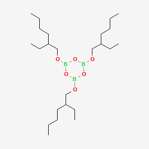 molecular formula C24H51B3O6 B15186519 Boroxin, tris((2-ethylhexyl)oxy)- CAS No. 67859-60-3