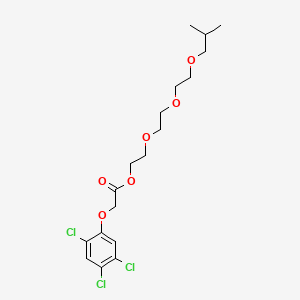 molecular formula C18H25Cl3O6 B15186537 Acetic acid, (2,4,5-trichlorophenoxy)-, methyl-2-(methyl-2-(methyl-2-(2-methylpropoxy)ethoxy)ethoxy)ethyl ester CAS No. 53535-32-3