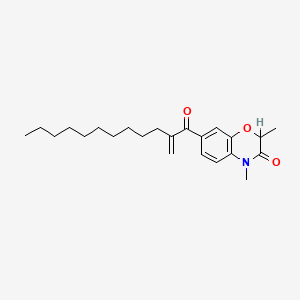 2,4-Dimethyl-7-(2-methylene-1-oxododecyl)-2H-1,4-benzoxazin-3(4H)-one