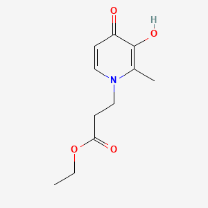 1(4H)-Pyridinepropanoic acid, 3-hydroxy-2-methyl-4-oxo-, ethyl ester