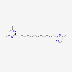 Pyrimidine, 2,2'-(1,10-decanediylbis(thio))bis(4,6-dimethyl-