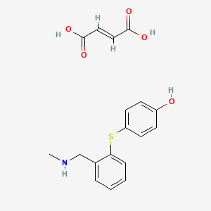 (E)-but-2-enedioic acid;4-[2-(methylaminomethyl)phenyl]sulfanylphenol