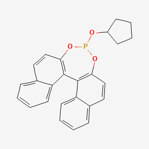 molecular formula C25H21O3P B1518670 (R)-Binaphthylcyclopentylphosphite 