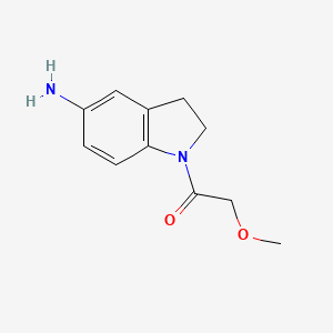 1-(5-amino-2,3-dihydro-1H-indol-1-yl)-2-methoxyethan-1-one