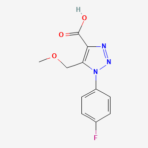 1-(4-fluorophenyl)-5-(methoxymethyl)-1H-1,2,3-triazole-4-carboxylic acid