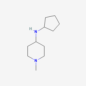 molecular formula C11H22N2 B1518685 N-cyclopentyl-1-methylpiperidin-4-amine CAS No. 901374-95-6