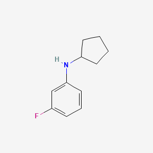 molecular formula C11H14FN B1518687 N-cyclopentyl-3-fluoroaniline CAS No. 950494-20-9