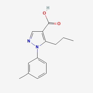 1-(3-methylphenyl)-5-propyl-1H-pyrazole-4-carboxylic acid