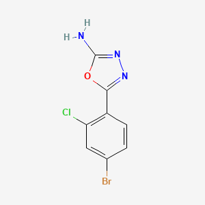 5-(4-Bromo-2-chlorophenyl)-1,3,4-oxadiazol-2-amine