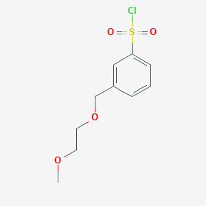 3-[(2-Methoxyethoxy)methyl]benzene-1-sulfonyl chloride