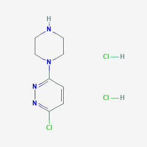 molecular formula C8H13Cl3N4 B1518709 3-Chloro-6-piperazin-1-ylpyridazine dihydrochloride CAS No. 1177360-01-8