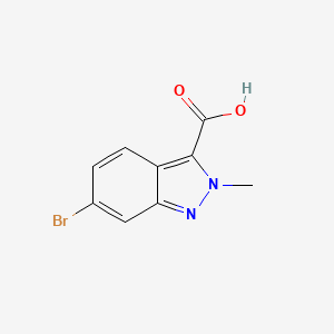 molecular formula C9H7BrN2O2 B1518719 6-Bromo-2-methyl-2H-indazole-3-carboxylic acid CAS No. 1021859-33-5