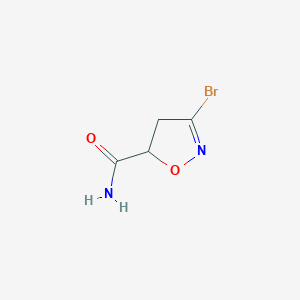 B1518721 3-Bromo-4,5-dihydroisoxazole-5-carboxylic acid amide CAS No. 1030613-69-4